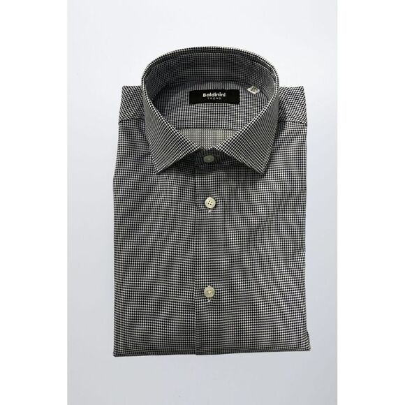 Baldinini Trend Blue Cotton Men Men's Shirt